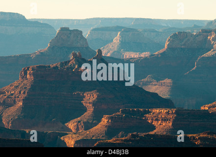 Vista sulle montagne nel Grand Canyon, AZ, Stati Uniti d'America Foto Stock