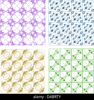 Set di Natale vintage wallpapers. configurazione astratta Foto Stock