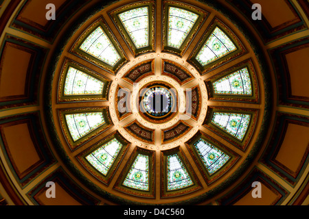 Cupola in Camera del Senato Campidoglio dello Stato del Mississippi Jackson MS US Foto Stock