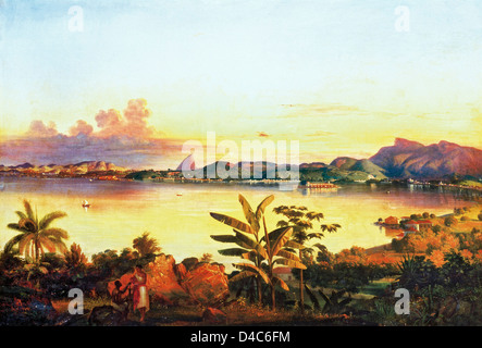 Alessandro Ciccarelli, Rio de Janeiro 1844 olio su tela. Pinacoteca do Estado de Sao Paulo, Brasile Foto Stock