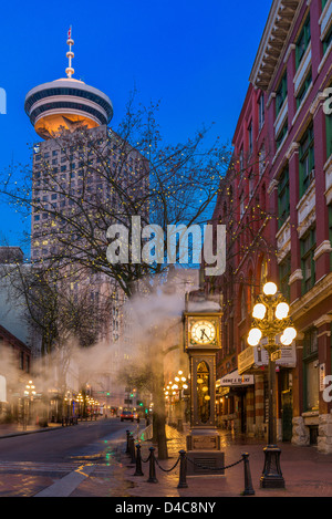 Il vapore orologio, Gastown, Vancouver, British Columbia, Canada Foto Stock