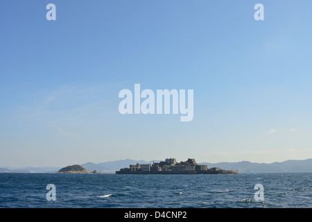 Gunkajima (Hashima), Prefettura di Nagasaki, Kyushu, Giappone Foto Stock