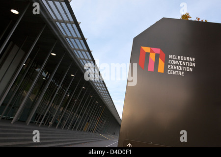 Melbourne Convention Exhibition Centre. A sud del molo di Melbourne, Victoria, Australia Foto Stock