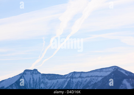 Gruppo Osterhorn con Schlenken e Schmittenstein, Stato di Salisburgo, Austria Foto Stock