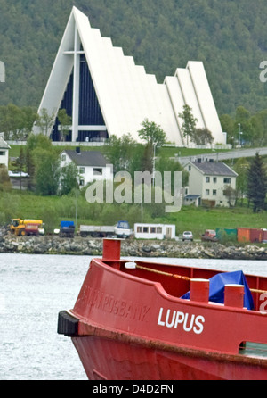 La Cattedrale Artica in Tromso, Norvegia settentrionale Foto Stock