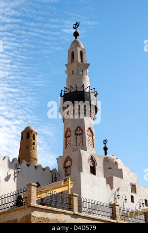 Il minareto di Abu el-moschea Haggag all'interno del Tempio di Luxor in Egitto Foto Stock