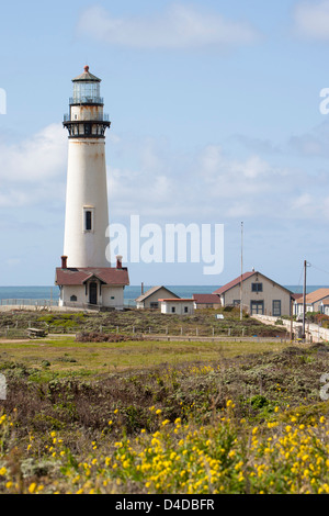 Faro, Pigeon Point, Big Sur, CALIFORNIA, STATI UNITI D'AMERICA Foto Stock