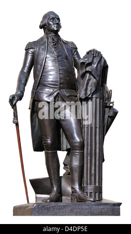 Londra, Inghilterra, Regno Unito. Statua di George Washington (1732-99) in Trafalgar Square. Foto Stock