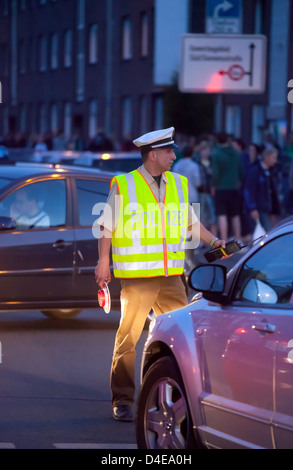 Muenster, Germania, la polizia ha usato in occasione delle partite di calcio Foto Stock