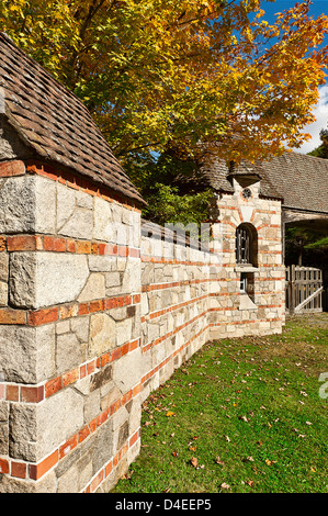 Brown's Mountain Gatehouse, Parco Nazionale di Acadia, Maine, ME, STATI UNITI D'AMERICA Foto Stock