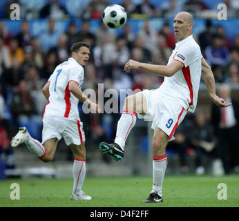 Jan KOLLER della Repubblica ceca durante l'EURO 2008 Turno preliminare gruppo a match in St. Jakobs Arena, Basilea, Svizzera, 07 giugno 2008. Foto: Ronald Wittek dpa +++###dpa###+++ Foto Stock