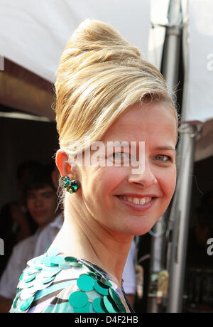 La principessa Mabel di Orange-Nassau assiste una cena a beneficiare del fondo di AIDS in Amsterdam, Paesi Bassi, 07 giugno 2008. Foto: Albert Philip van der Werf (Attenzione: PAESI BASSI fuori!) Foto Stock