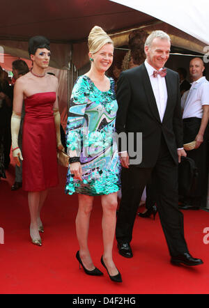 La principessa Mabel di Orange-Nassau assiste una cena a beneficiare del fondo di AIDS in Amsterdam, Paesi Bassi, 07 giugno 2008. Foto: Albert Philip van der Werf (Attenzione: PAESI BASSI fuori!) Foto Stock