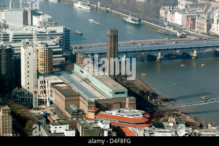 Vista aerea della Tate Modern di Bankside area di Londra Centrale Foto Stock