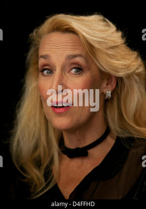 Jerry Hall presso il Club 23 Grand Prix partito, Melbourne on Marzo 13, 2013. Foto Stock