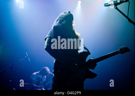 Tame Impala eseguendo il 6 marzo 2013 presso il teatro di Vic a Chicago. Credito: Max Herman / Stereogum.com Foto Stock