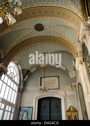 Türkei, Istanbul, Beyoglu, griechisch-orthodoxe Kirche Agia Triada, Vorraum Foto Stock