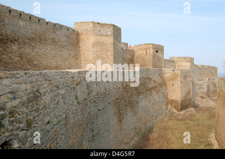 Le mura della fortezza Akkerman. (White rock, bianco fortezza), Belgorod-Dnestrovskiy , Ucraina, Europa orientale Foto Stock