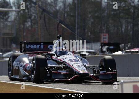 Marzo 12, 2013 - Birmingham, Alabama, Stati Uniti - Indycar test al Barber Motorsport Park, Birmingham,AL, 11-13 marzo 2013, forza di volontà, il Team Penske (credito Immagine: © Ron Bijlsma/ZUMAPRESS.com) Foto Stock