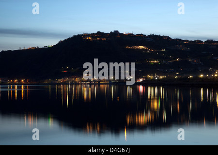 Il lago di Campi Flegrei Foto Stock