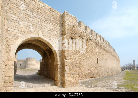 Gate, Akkerman fortezza (White rock, bianco fortezza), Belgorod-Dnestrovskiy , Ucraina, Europa orientale Foto Stock