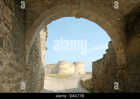 Gate, Akkerman fortezza (White rock, bianco fortezza), Belgorod-Dnestrovskiy , Ucraina, Europa orientale Foto Stock