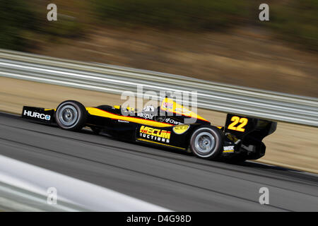 Marzo 12, 2013 - Birmingham, Alabama, Stati Uniti - Indycar test al Barber Motorsport Park, Birmingham,AL, 11-13 marzo 2013, Oriol Servia, Panther DRR (credito Immagine: © Ron Bijlsma/ZUMAPRESS.com) Foto Stock