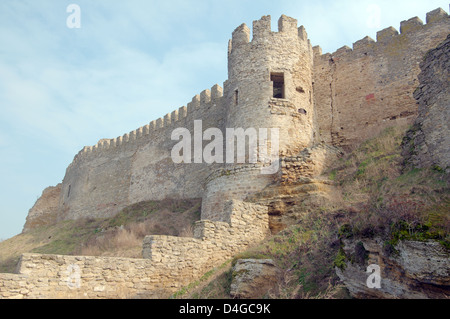 La fortezza Akkerman dal Dniester Liman (White rock, bianco fortezza), Belgorod-Dnestrovskiy , Ucraina, Europa orientale Foto Stock