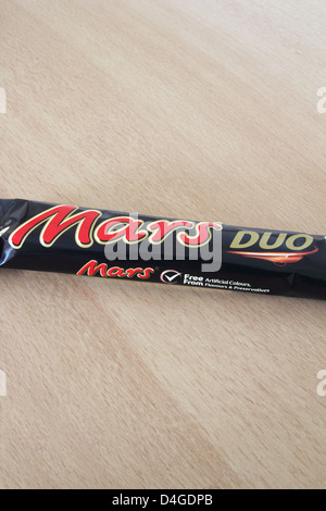 Mars Duo barra di cioccolato Foto Stock