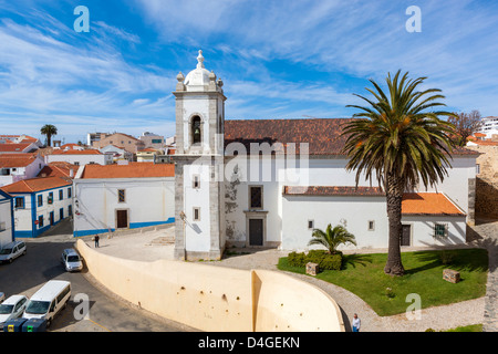 Chiesa Matriz di Sines, Alentejo, del Portogallo, dell'Europa. Foto Stock