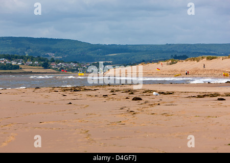 Exmouth beach, Devon, Inghilterra, Regno Unito, Europa Foto Stock