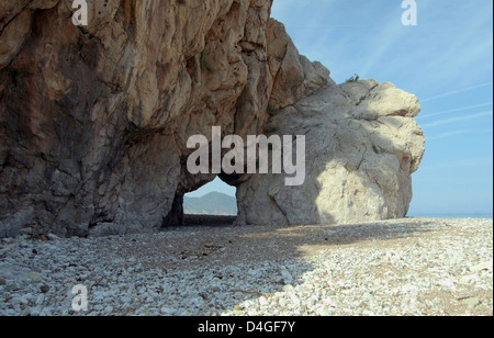 La spiaggia di Olympos - Turchia, Asia Occidentale Foto Stock