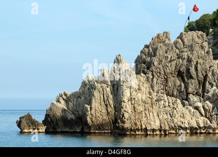 La spiaggia di Olympos - Turchia, Asia Occidentale Foto Stock