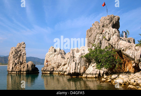 La spiaggia di Olympos - Turchia, Asia Occidentale Foto Stock