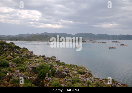 Kekova del Golfo, Turchia Foto Stock