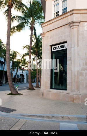 Il chanel store su Worth Avenue West Palm Beach Florida Foto Stock