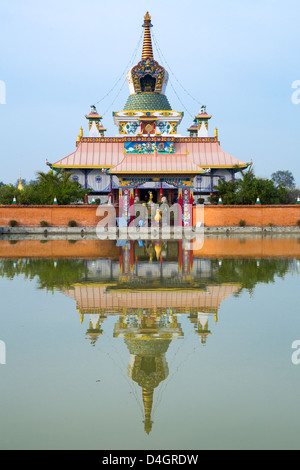 Il Tempio Tedesco, Lumbini, il Nepal Foto Stock