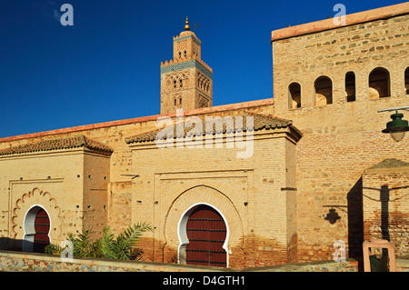 La Moschea di Koutoubia, Marrakech, Marocco, Africa del Nord Foto Stock