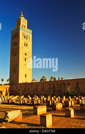 La Moschea di Koutoubia, Marrakech, Marocco, Africa del Nord Foto Stock