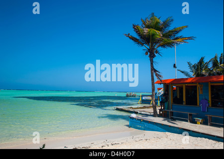 Acqua turchese baia Lac, Bonaire, ABC, isole Antille Olandesi, dei Caraibi Foto Stock