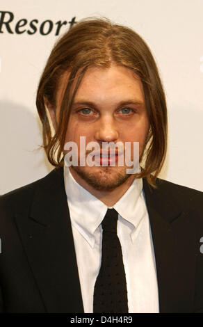 Noi attore Michael Pitt arriva l'amfAR Gala e asta di Villa Borghese a Roma, Italia, 24 ottobre 2008. Foto: Hubert Boesl Foto Stock