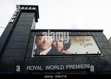 Premiere mondiale del nuovo film di James Bond film 'Quantum Of Solace' di Odeon Leicester Square a Londra, in Gran Bretagna, 29 ottobre 2008. Foto: Patrick van Katwijk Foto Stock