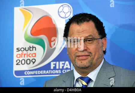 Danny Jordaan, direttore esecutivo dell'organizzazione locale comitato per la Coppa del Mondo FIFA Sud Africa 2010, illustrato nel corso di una conferenza stampa a Johannesburg, Sud Africa, 21 novembre 2008. Foto: Gero Breloer Foto Stock