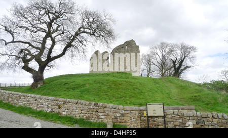 Il castello di Thirlwall, Northumberland, Inghilterra. Foto Stock