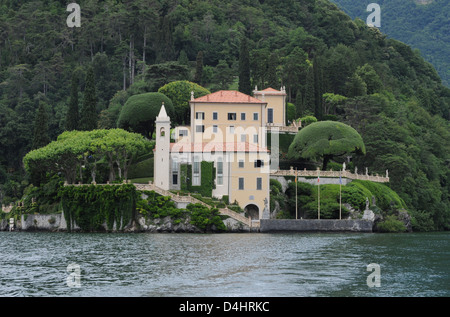 Laghi Italiani, Lago di Como, Villa Arconati sulla Punta Balbianello,Lago di Como,l'Italia,Giugno 2009. Vista di Villa del lago. Foto Stock