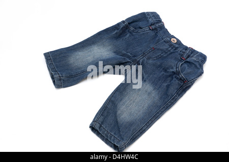 Una coppia di bambino Jeans Denim Foto Stock