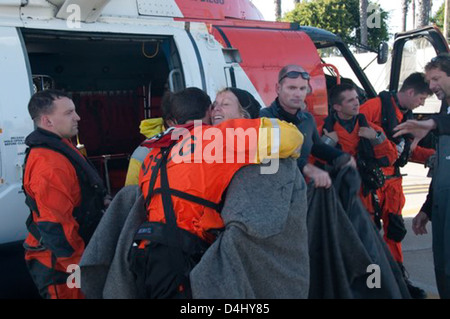 Baja barca a vela gara Rescue Foto Stock