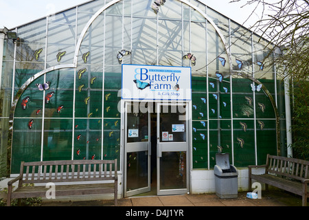 Ingresso alla Butterfly Farm Stratford Upon Avon Inghilterra REGNO UNITO Foto Stock