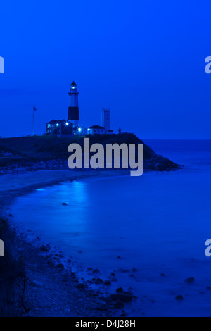 Spiaggia Montauk Point Lighthouse East Hampton contea di Suffolk LONG ISLAND NELLO STATO DI NEW YORK STATI UNITI D'AMERICA Foto Stock