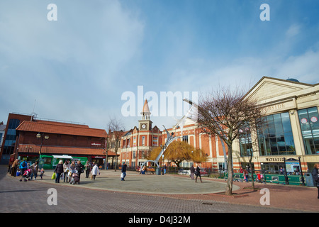 Waterside Shopping Center da Waterside Sud Lincoln Lincolnshire Inghilterra Foto Stock